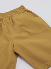 Safari Erkek Çocuk T-Shirt Gabardin Şort Takım 4 Y - Haki, Hardal