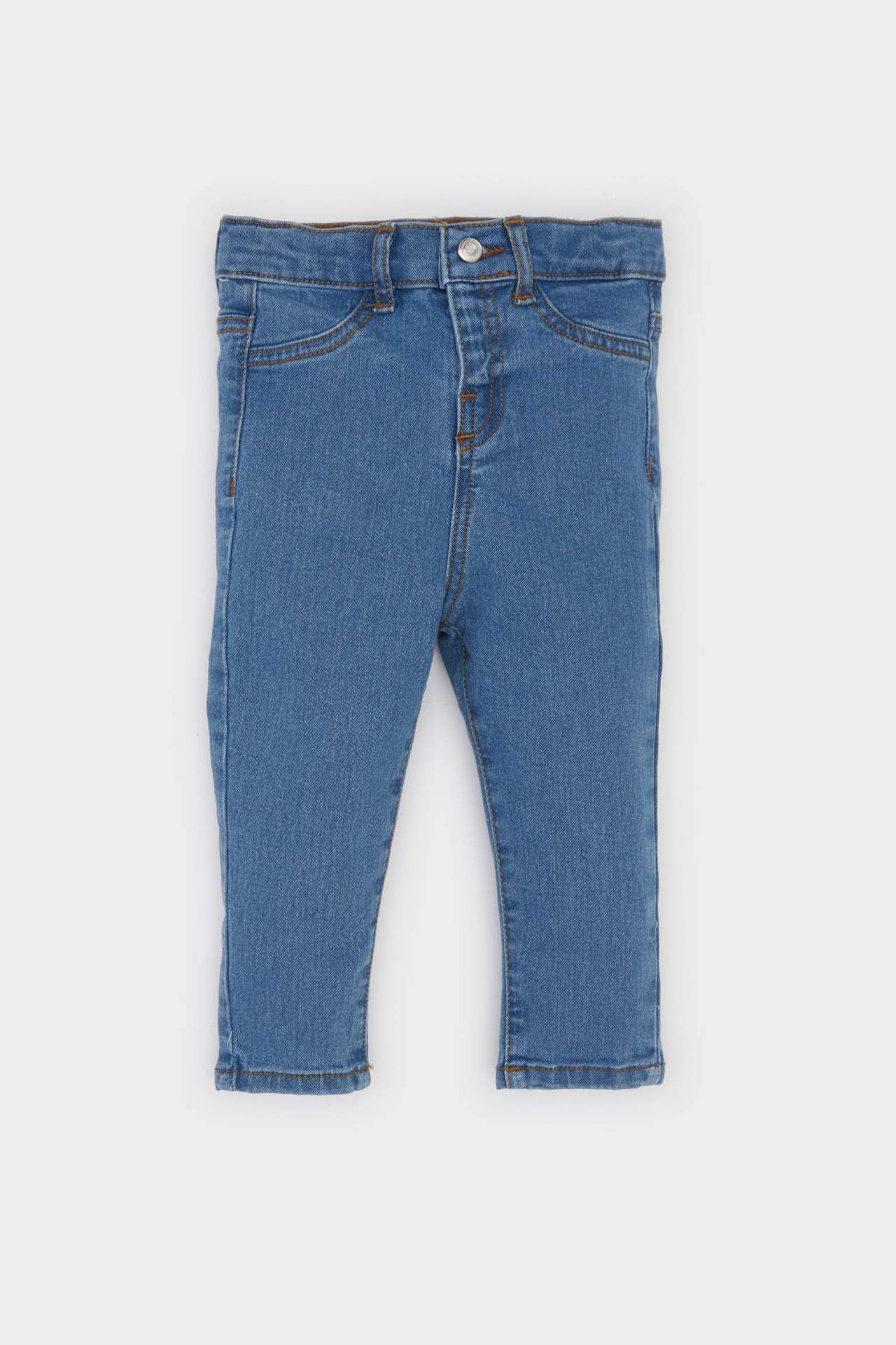 Erkek Bebek Düz Paça Basic Düz Jean Pantolon