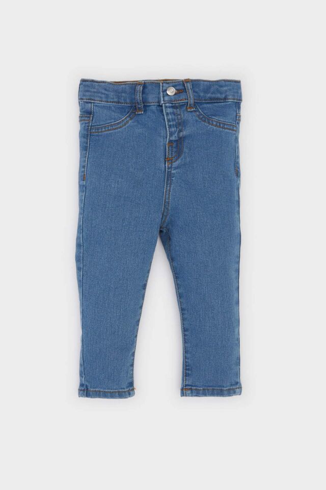 Erkek Bebek Düz Paça Basic Düz Jean Pantolon