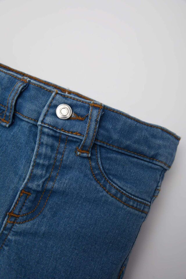 Erkek Bebek Düz Paça Basic Düz Jean Pantolon