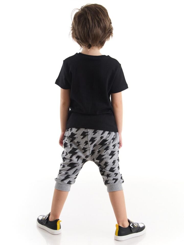 Cesur Ol Erkek Çocuk T-shirt Kapri Şort Takım