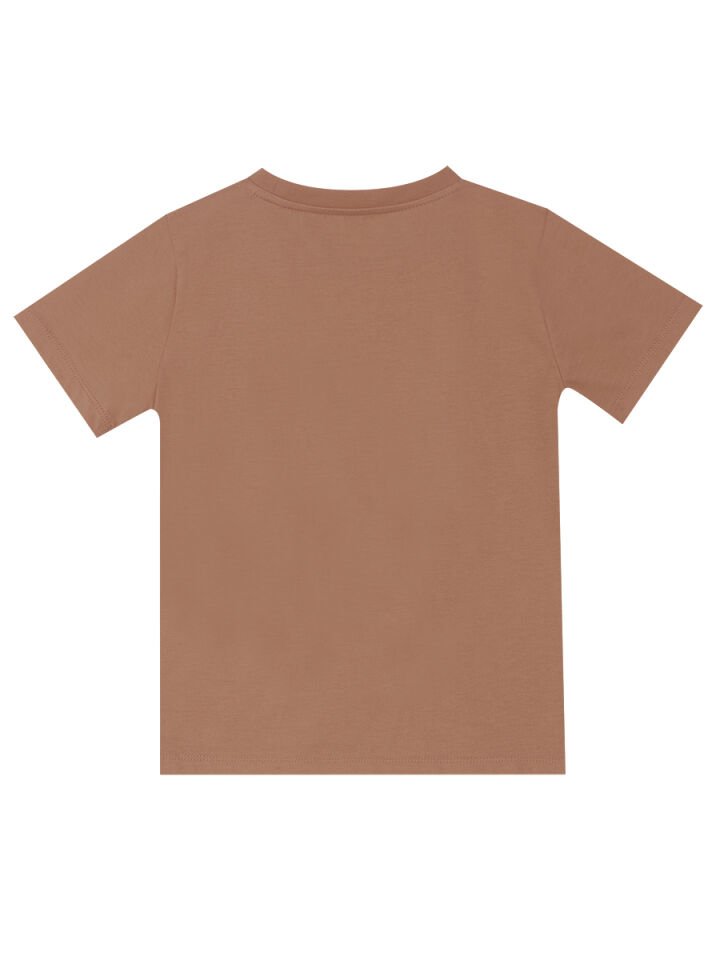 Oyuncu Dino Erkek Çocuk T-shirt Şort Takım 7 Y - Kahverengi, Hardal