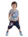 Ahoy Koala Erkek Çocuk T-shirt Kapri Şort Takım
