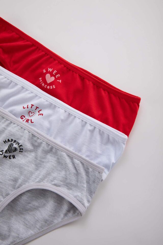 Kız Çocuk 3'lü Slip Külot