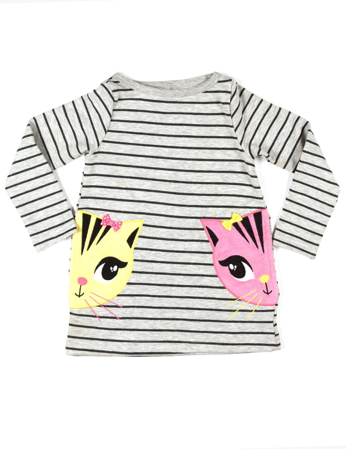 İkiz Kedi Kız Çocuk Elbise