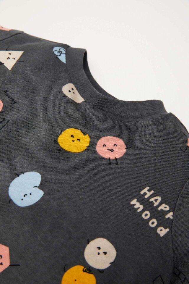 Erkek Bebek Pijama Takım Desenli Uzun Kollu Üst Beli Lastikli Uzun Alt