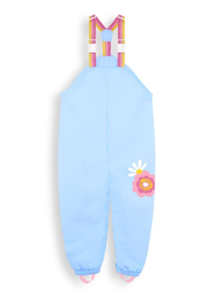 Çiçekli Kız Çocuk Su Geçirmez Yağmur Tulumu