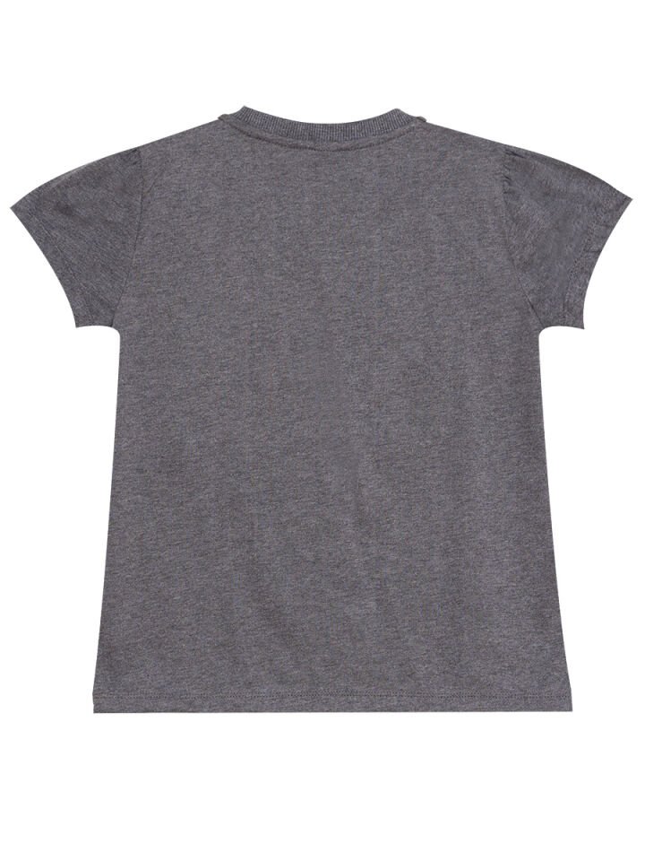 Kedi Dostlar Kız Çocuk T-Shirt Tayt Takım 7 Y - Antresit, Siyah