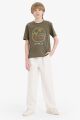 Erkek Çocuk Wide Leg Standart Paça Gabardin Pantolon