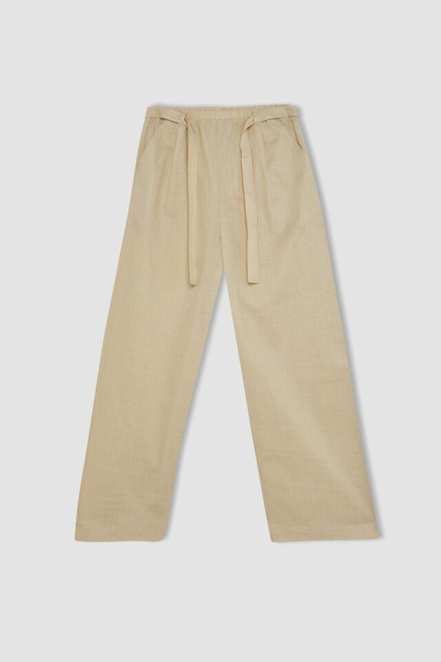 Kız Çocuk Wide Leg Geniş Bol Paça Pamuklu Pantolon