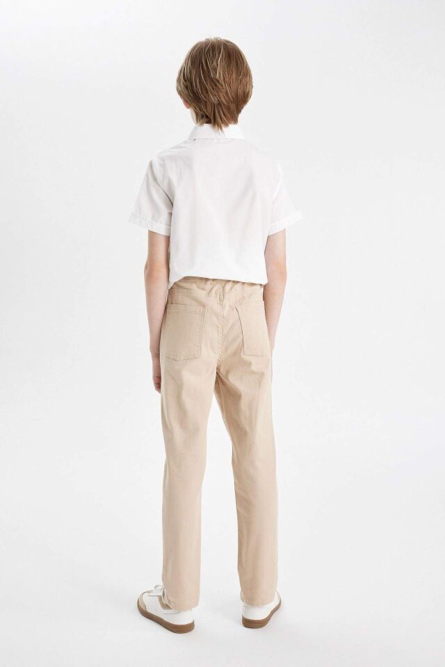 Erkek Çocuk Loose Fit Standart Paça Gabardin Pantolon