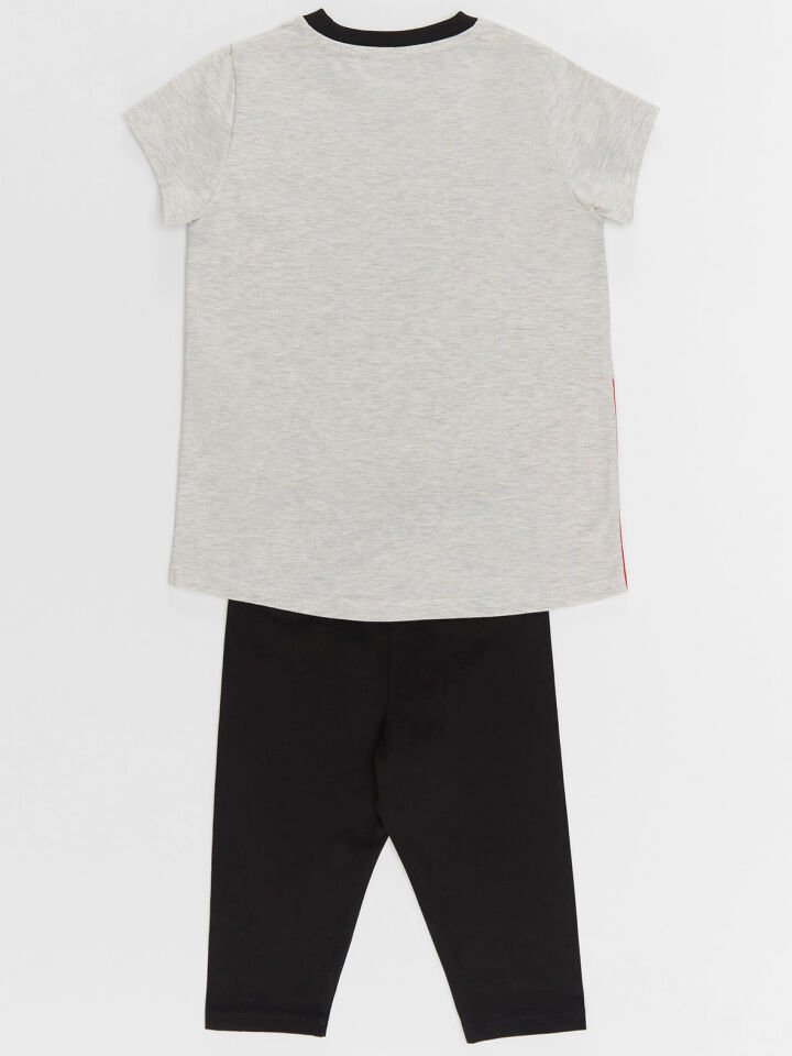 Hi Babe Kız Çocuk T-shirt Tayt Takım
