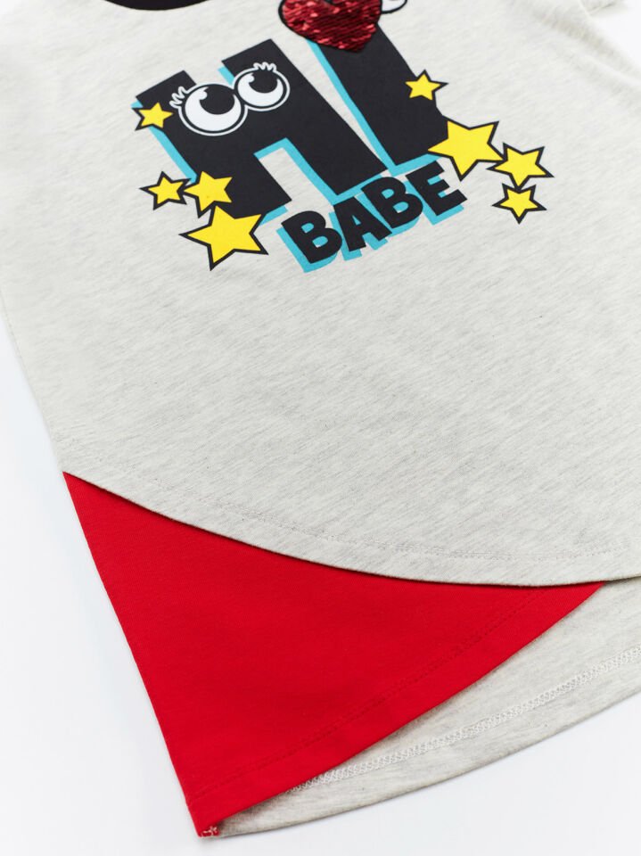 Hi Babe Kız Çocuk T-shirt Tayt Takım