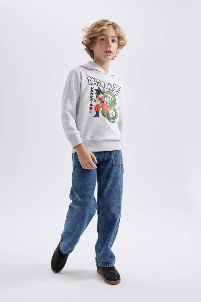 Erkek Çocuk Dragon Ball Kapüşonlu Sweatshirt