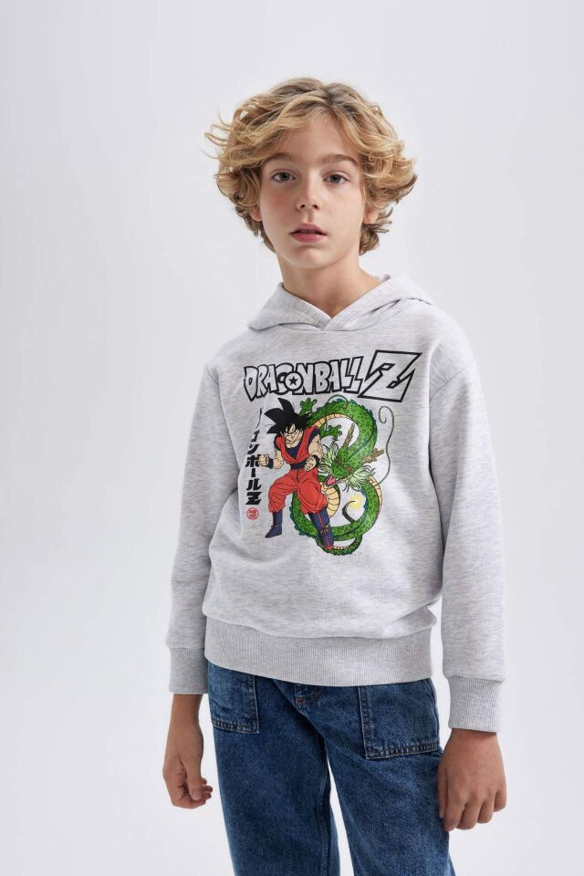Erkek Çocuk Dragon Ball Kapüşonlu Sweatshirt