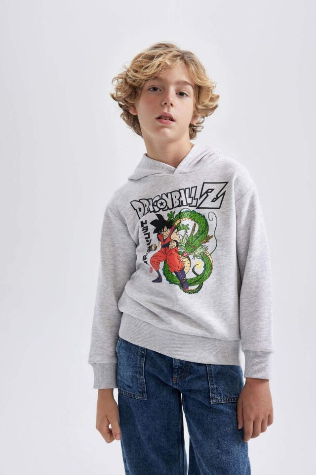 Erkek Çocuk Dragon Ball Kapüşonlu Sweatshirt
