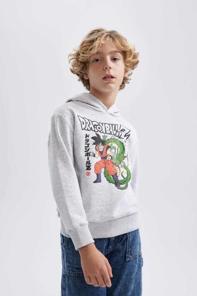 Erkek Çocuk Dragon Ball Kapüşonlu Sweatshirt