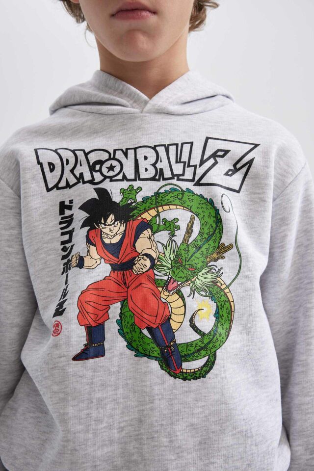 Erkek Çocuk Dragon Ball Kapüşonlu Sweatshirt