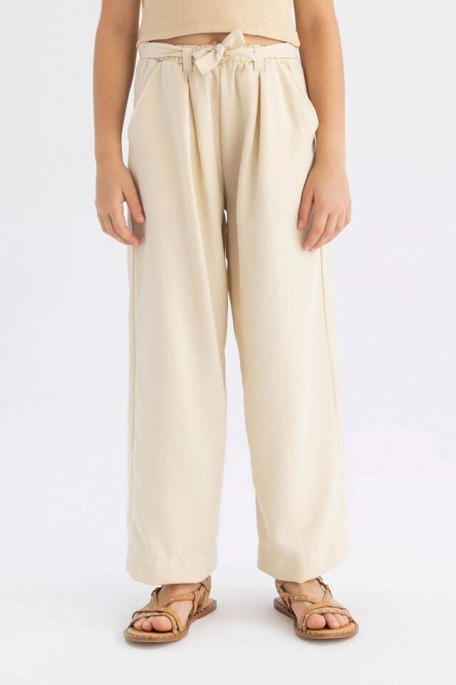 Kız Çocuk Wide Leg Geniş Paça Pantolon