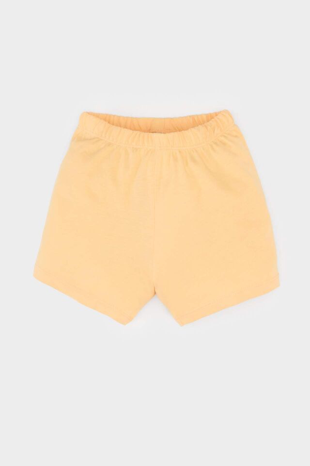 Erkek Bebek Pijama Takımı Baskılı Kısa Kollu Penye Üst Beli Lastikli Şort