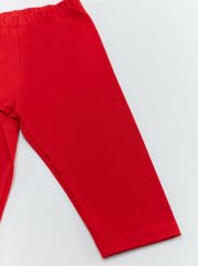 Çilekli Dondurma Kız Çocuk T-shirt Tayt Takım 5 Y - Kırmızı, Siyah