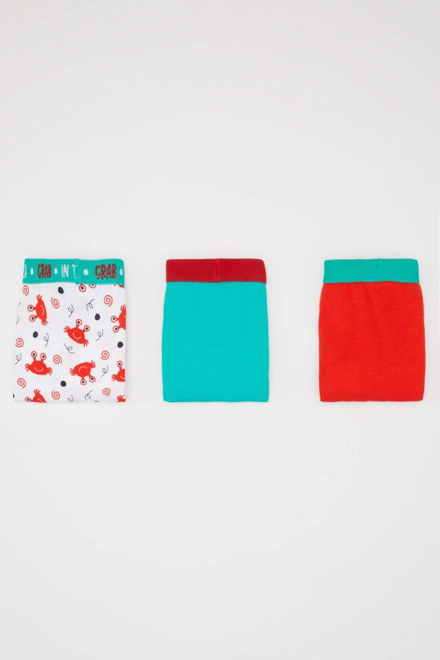 Erkek Çocuk Desenli 3'lü Boxer