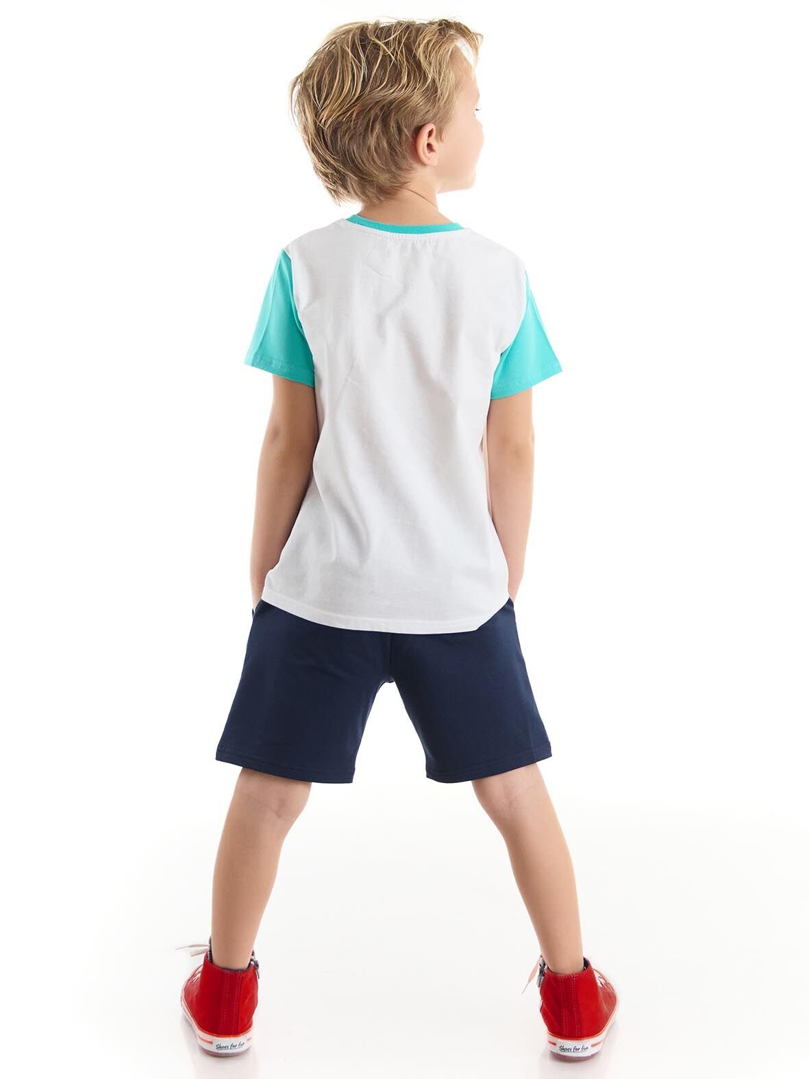 Deniz Canavarı Erkek Çocuk T-shirt Şort Takım 5 Y