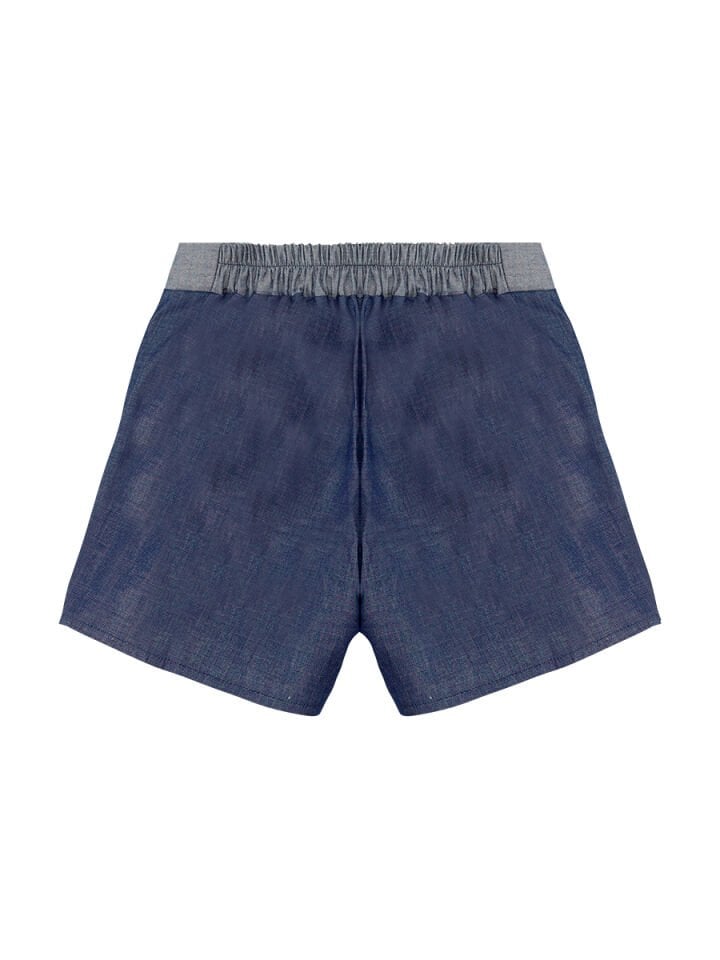 Renkli Püsküllü Unicorn Kız Bluz Denim Şort Takım