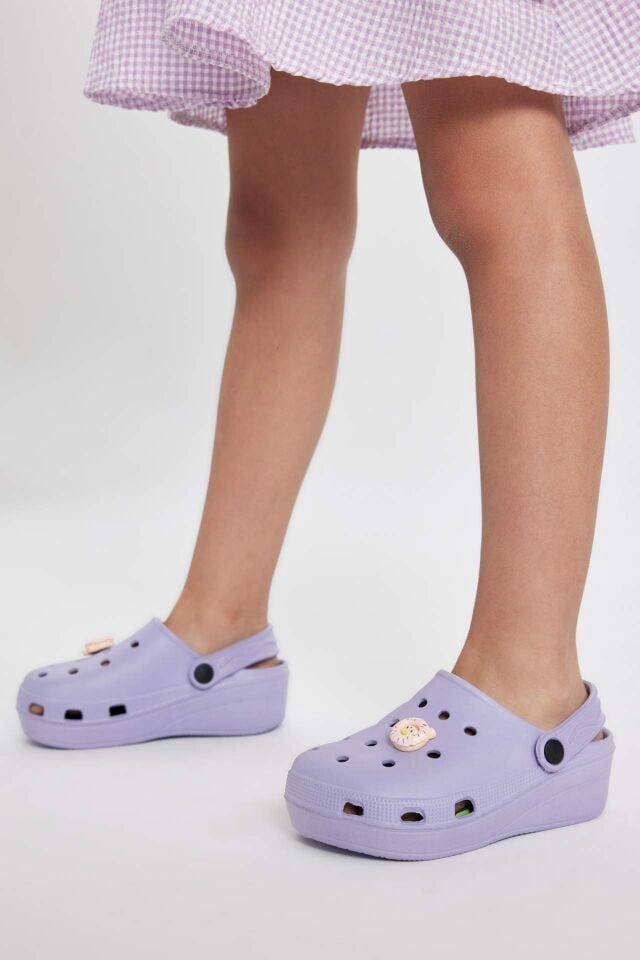 Kız Çocuk Slip On Yüksek Taban Terlik