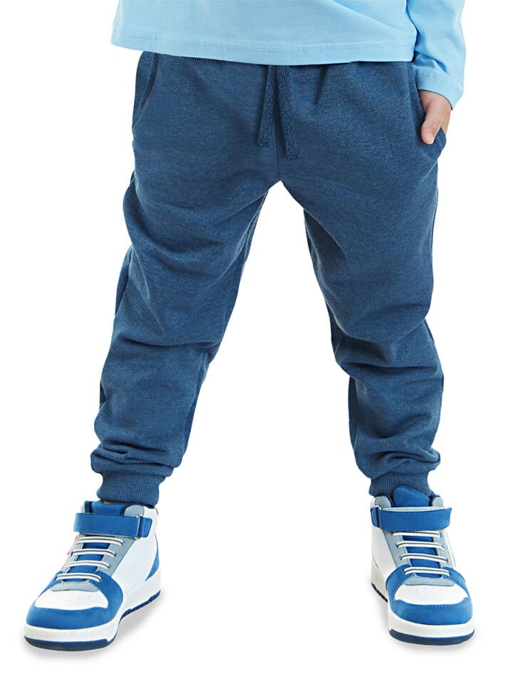 Basic Unisex İndigo Eşofman Altı