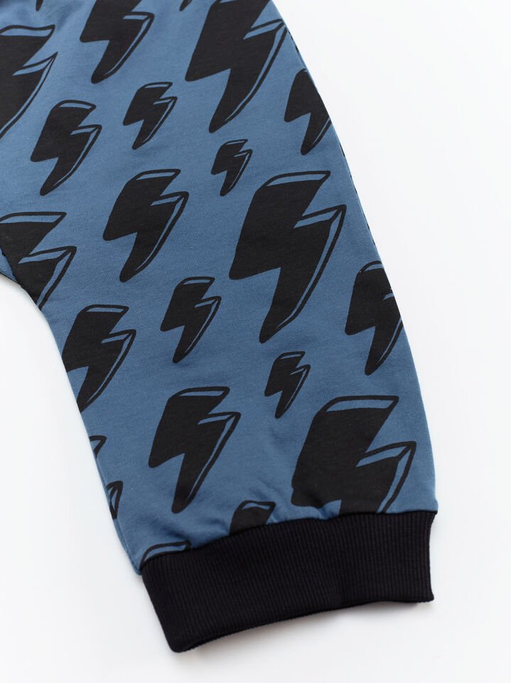 Şimşek Dino Erkek Çocuk T-shirt Kapri Şort Takım