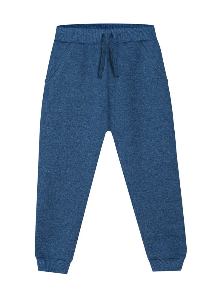 Basic Unisex İndigo Eşofman Altı 6 Y - İndigo