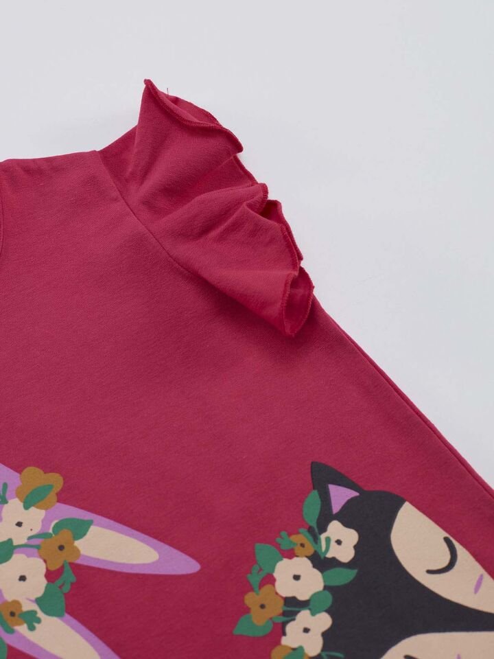 Sevimli Dostlar Kız Çocuk T-shirt Şort Takım