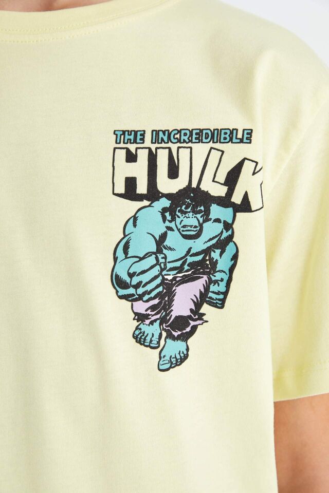 Erkek Çocuk Marvel Comics Bisiklet Yaka Kısa Kollu Tişört