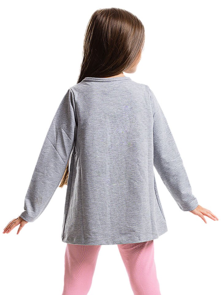 Uykucu Fare Kız Çocuk Kalın Tunik 5 Y - Gri