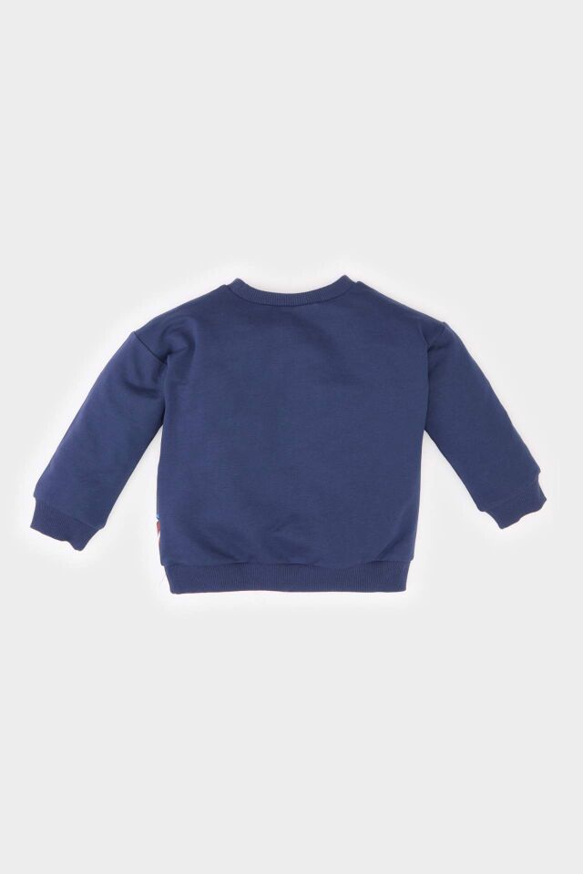 Erkek Bebek Marvel Avengers Bisiklet Yaka Sweatshirt