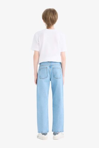 Erkek Çocuk Straight Fit Düz Paça Jean Pantolon