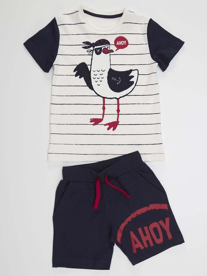 Martı Erkek Çocuk T-shirt Şort Takım