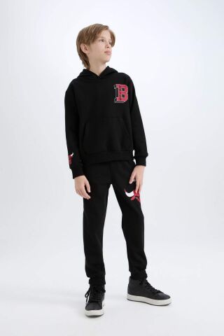 Erkek Çocuk NBA Chicago Bulls Beli Paçası Lastikli Jogger Eşofman Altı