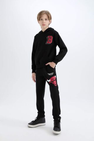 Erkek Çocuk NBA Chicago Bulls Beli Paçası Lastikli Jogger Eşofman Altı