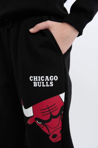 Erkek Çocuk NBA Chicago Bulls Beli Paçası Lastikli Jogger Eşofman Altı