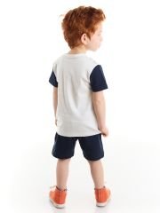 Martı Erkek Çocuk T-shirt Şort Takım 5 Y - Beyaz, Lacivert