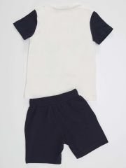 Martı Erkek Çocuk T-shirt Şort Takım 5 Y - Beyaz, Lacivert