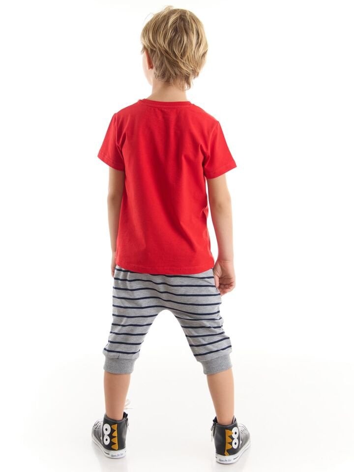 Hi Kaykay Erkek Çocuk T-shirt Kapri Şort Takım