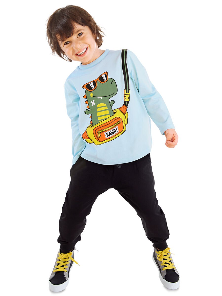 Dino Erkek Çocuk T-shirt Eşofmanaltı Takım
