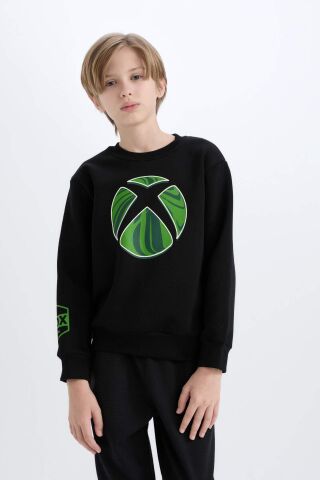 Erkek Çocuk Xbox Bisiklet Yaka Sweatshirt