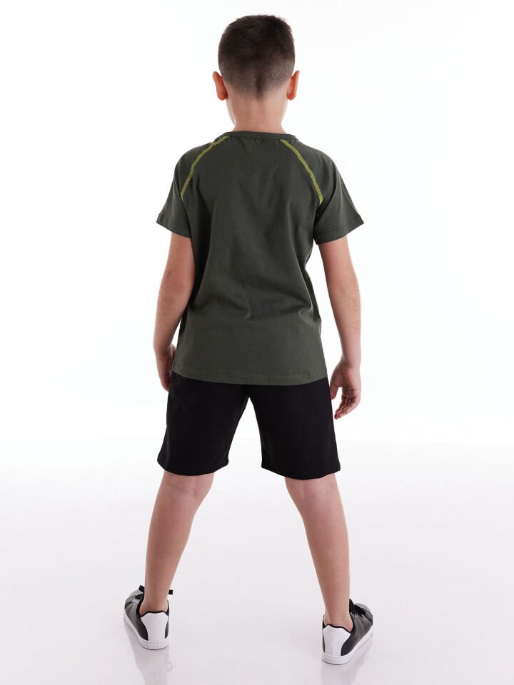 X-treme Erkek Çocuk T-shirt Şort Takım 3 Y - Yeşil, Siyah