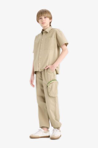 Erkek Çocuk Kargo Cepli Jogger Paça Paraşüt Pantolon