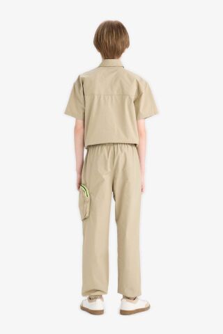 Erkek Çocuk Kargo Cepli Jogger Paça Paraşüt Pantolon