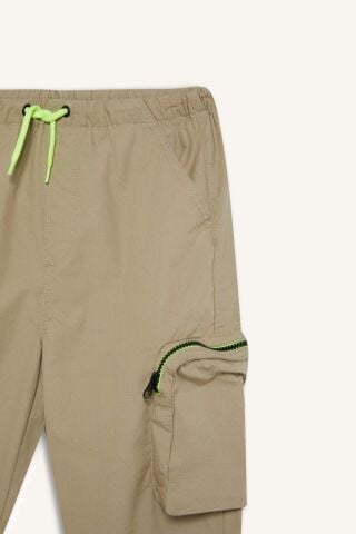Erkek Çocuk Kargo Cepli Jogger Paça Paraşüt Pantolon